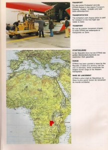 Lage des OTRAG-Testgeländes in Zaire